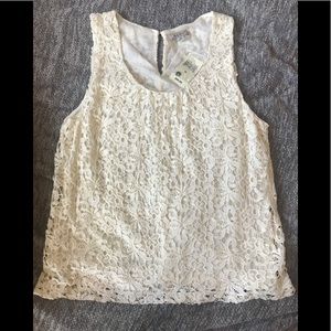 🌼4/$20🌼 Lucky Brand Crochet Lace Tank